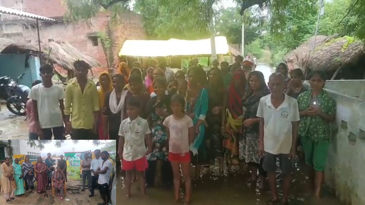 चारपाई बनी एंबुलेंस, कमर तक पानी! मदनिया गांव में जिंदगी और मौत की जंग; आखिर कब जागेगा सोया हुआ प्रशासन?