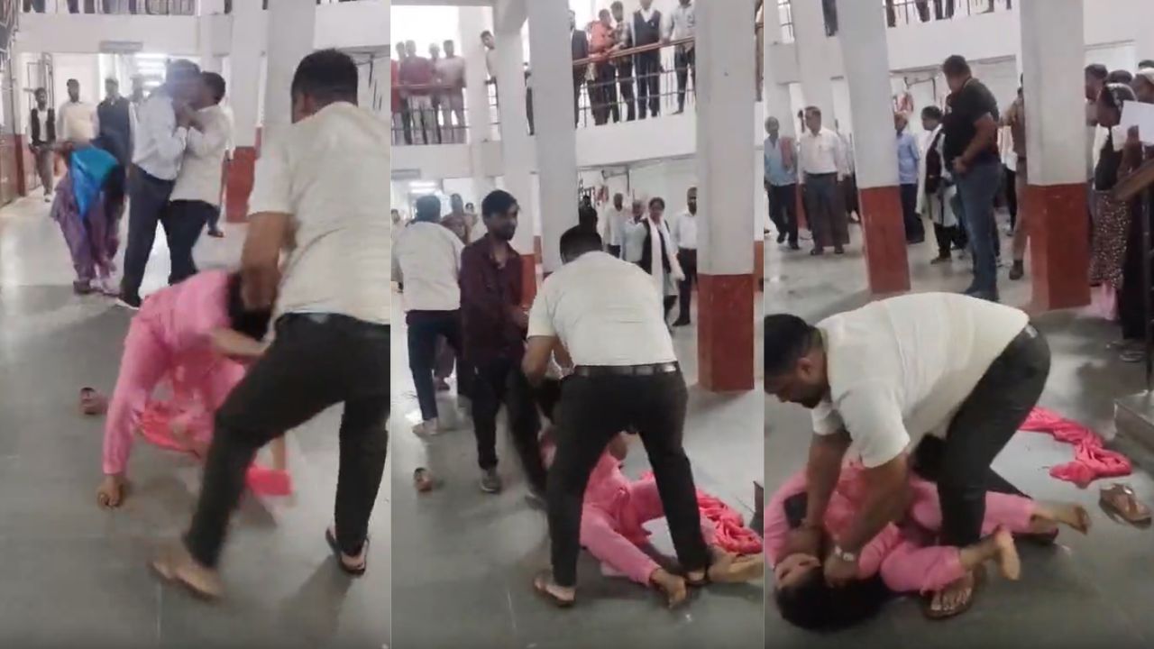 महराजगंज कचहरी में तारीख पर पहुंची महिला, अचानक पति समेत 3 ने घेरा; गला दबाने के आरोप से मचा हड़कंप
