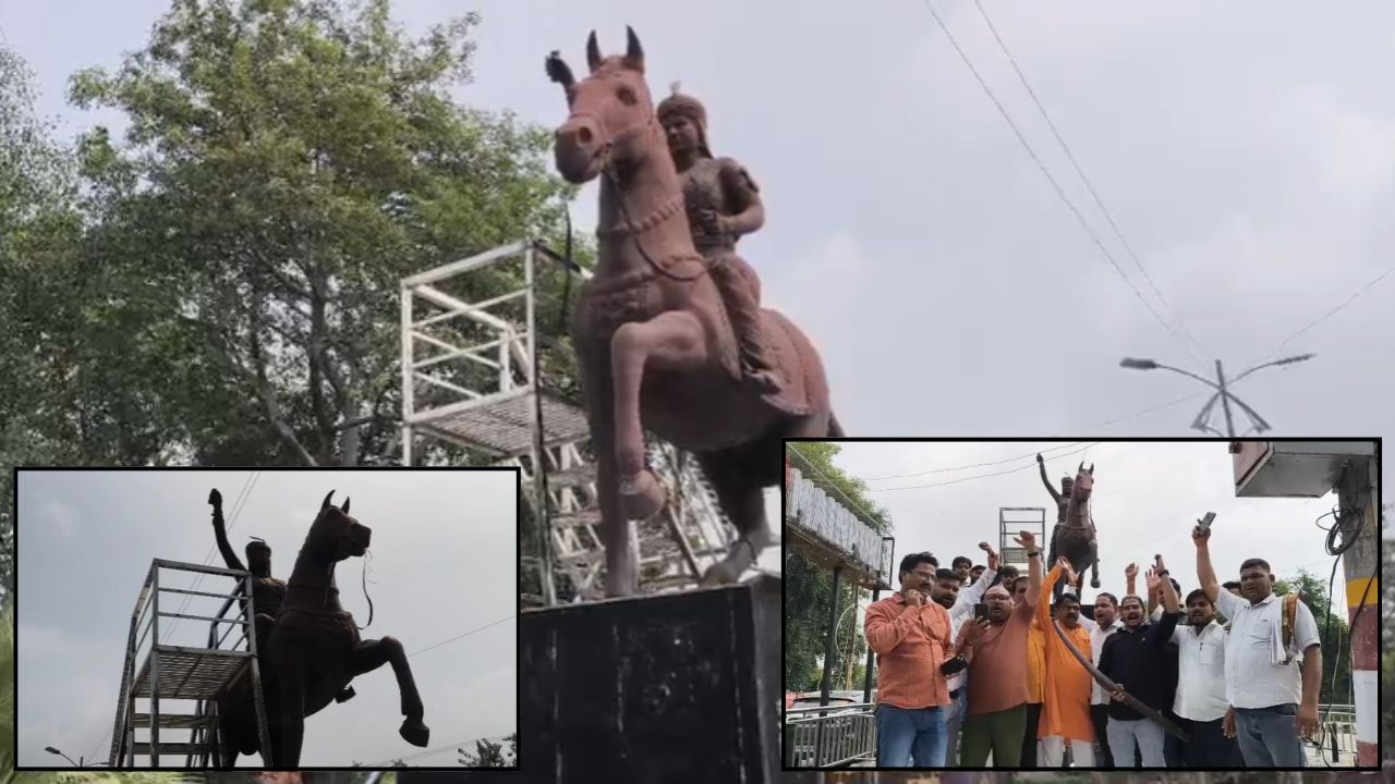 मैनपुरी में अवंतीबाई लोधी की प्रतिमा के साथ ऐसा क्या हुआ? सुबह होते ही मचा बवाल, सड़कों पर उतरा समाज