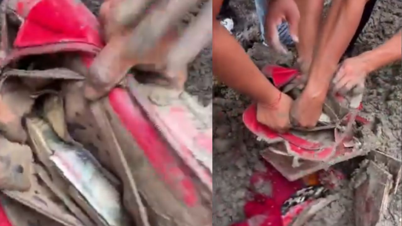 नेपाल में बाढ़ की जगह बहने लगी नोटों की गड्डियां! मलबे से निकलता दिखा कैश, VIDEO देखकर रह जाएंगे हैरान