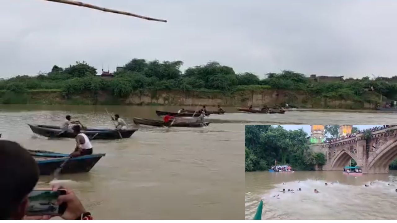 लोक-संस्कृति और रोमांच का संगम; ओझला मेले में कजरी के सुरों संग उतरीं नावें, नौकादौड़ और तैराकी ने जमाया रंग