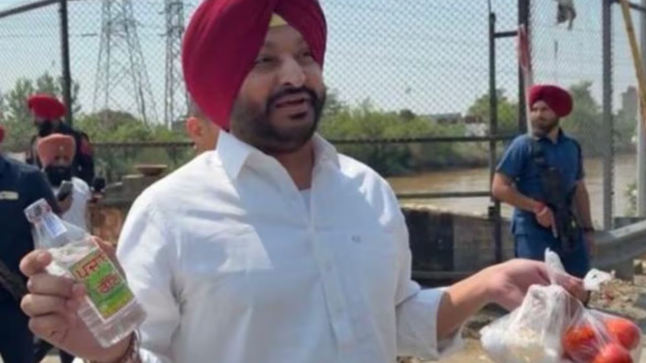 पंजाब में सियासी हंगामा: सीएम भगवंत मान के काफिले पर टमाटर-अंडे फेंकने की कोशिश, रवनीत बिट्टू हिरासत में