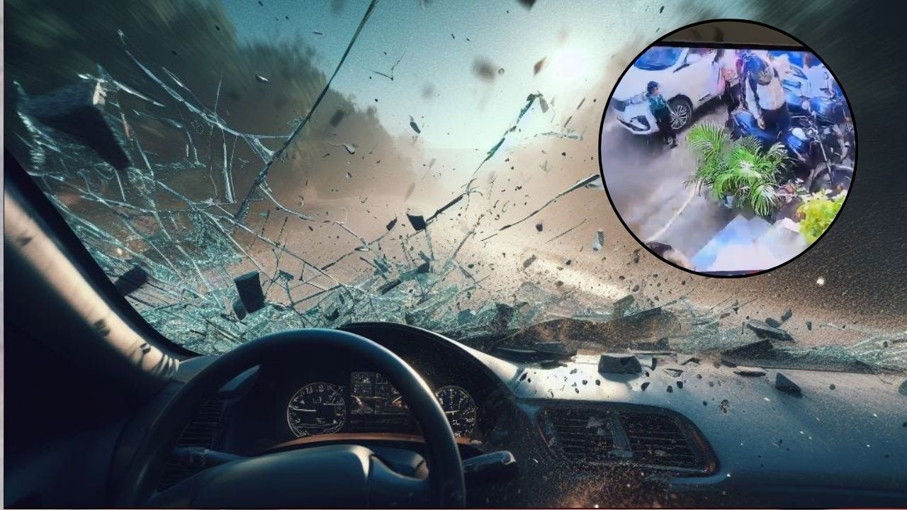 Greater Noida: स्कूल जाने निकली मासूम, अचानक कार ने मारी टक्कर; CCTV में कैद हुआ पूरा हादसा