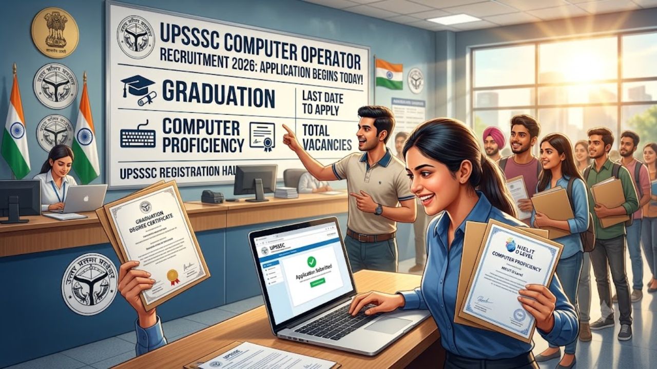 UPSSSC Computer Operator Recruitment 2026: आज से आवेदन शुरू, ग्रेजुएशन-प्लस कंप्यूटर योग्यता जरूरी; जानें पूरी डिटेल
