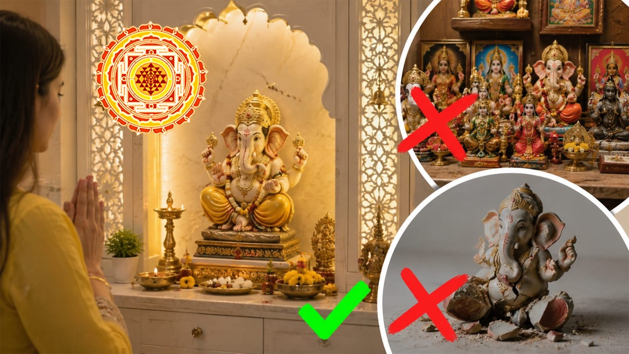 घर की शांति बिगाड़ सकती है पूजा घर की यह आदत: जानें मंदिर में कितनी मूर्तियां रखना होता है शुभ
