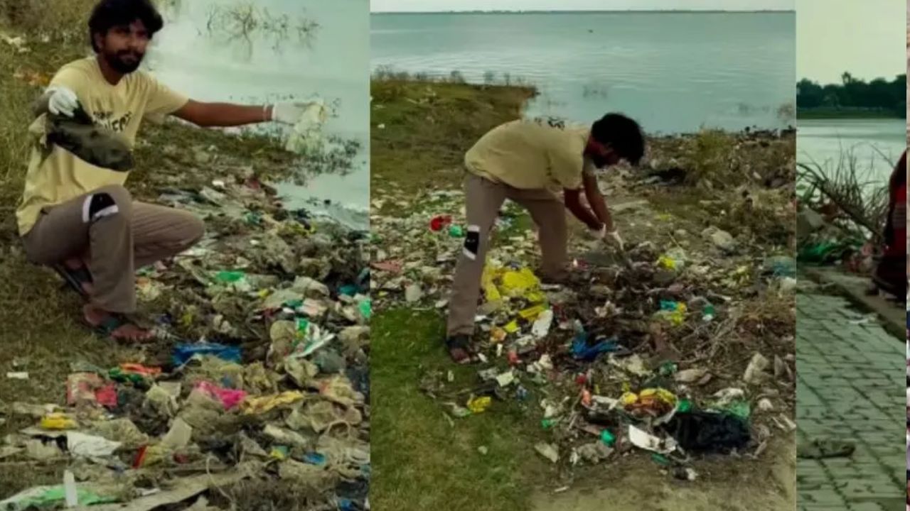 प्रयागराज की गंगा में उतरता है 21 साल का ये युवक, कांच और जहरीले सांप भी नहीं रोक पाते सफाई का जुनून