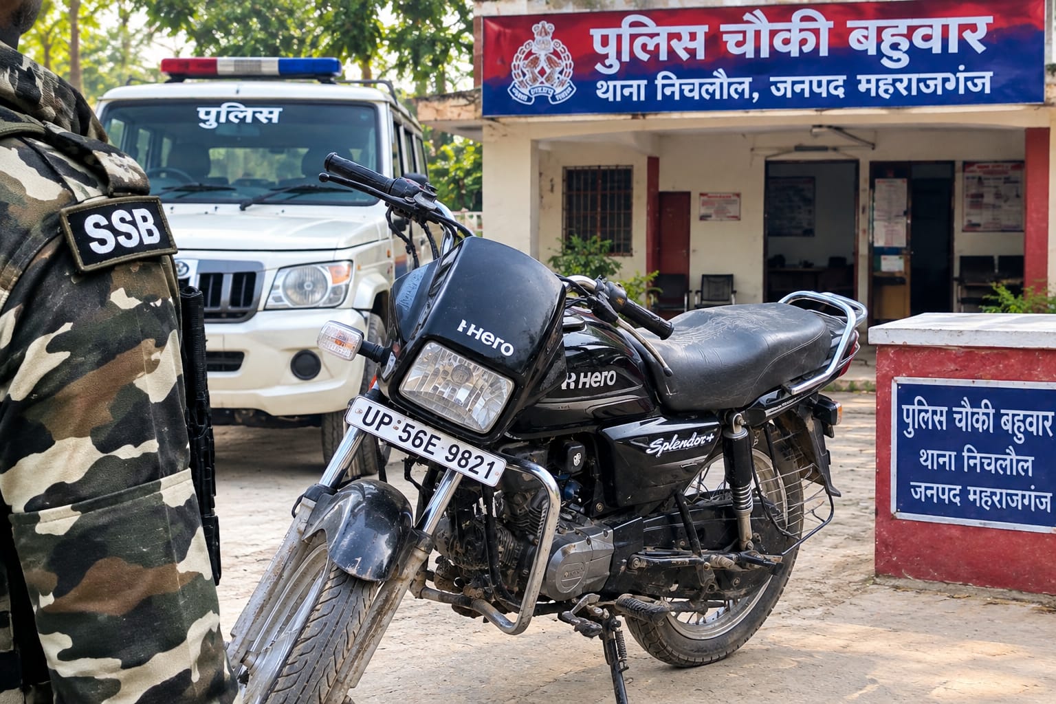 Maharajganj: ड्यूटी पर तैनात SSB जवान को बाइक ने मारी टक्कर, दो सवारों पर BNS की 3 धाराओं में केस
