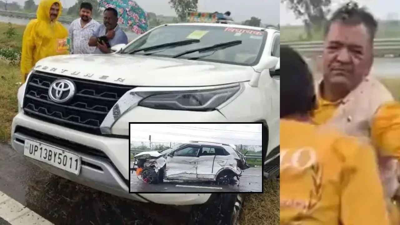 बुलंदशहर के विधायक चंद्रपाल सिंह लोधी की फॉर्च्यूनर कार हुई हादसे का शिकार, गंगा एक्सप्रेसवे पर हुआ एक्सीडेंट