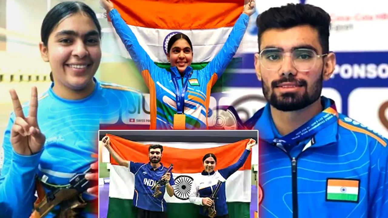 भारत ने फिर साधा सोना, सुरुचि और कमलजीत की जोड़ी ने किया कमाल; शूटिंग में आया दूसरा गोल्ड