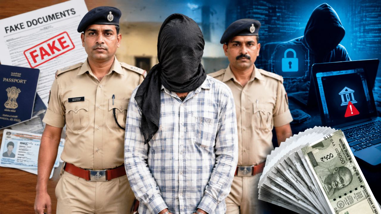 बलिया में बड़ी कार्रवाई: 25 हजार का इनामी निकला पुलिस के हत्थे, फर्जी दस्तावेज और डिजिटल धोखाधड़ी के केस में था फरार