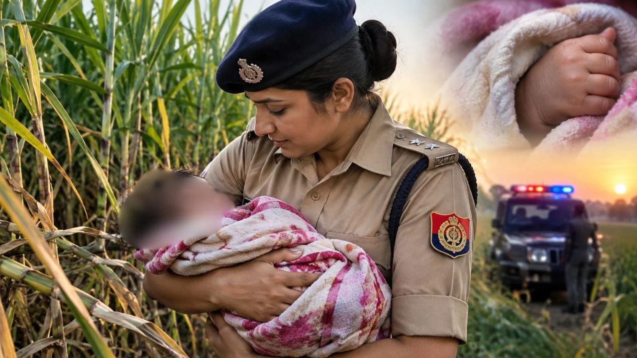 सफेद कपड़े में लिपटी थी मासूम, पास पहुंचते ही पुलिस ने जो देखा… बच गई एक दिन की बच्ची की जान
