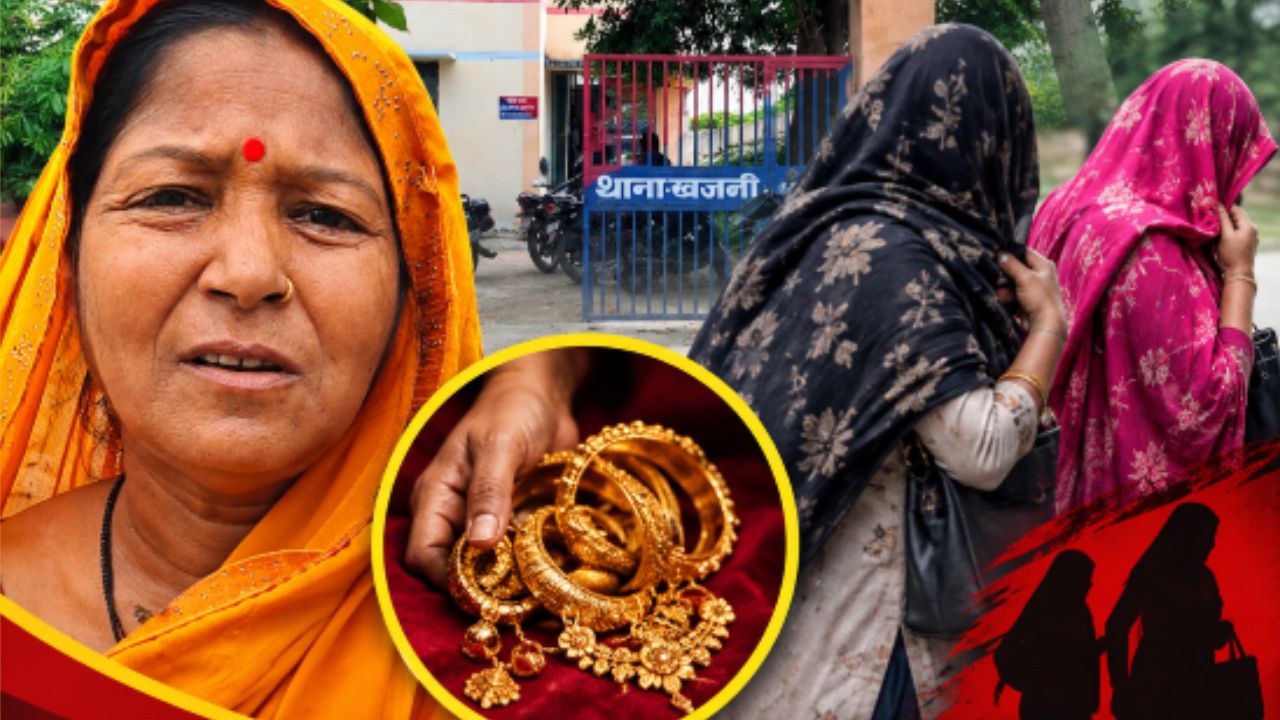 बातों में उलझाया, फिर गहने लेकर हो गईं फरार! खजनी में दिनदहाड़े महिलाओं से ठगी का मामला, बाजार में मचा हड़कंप