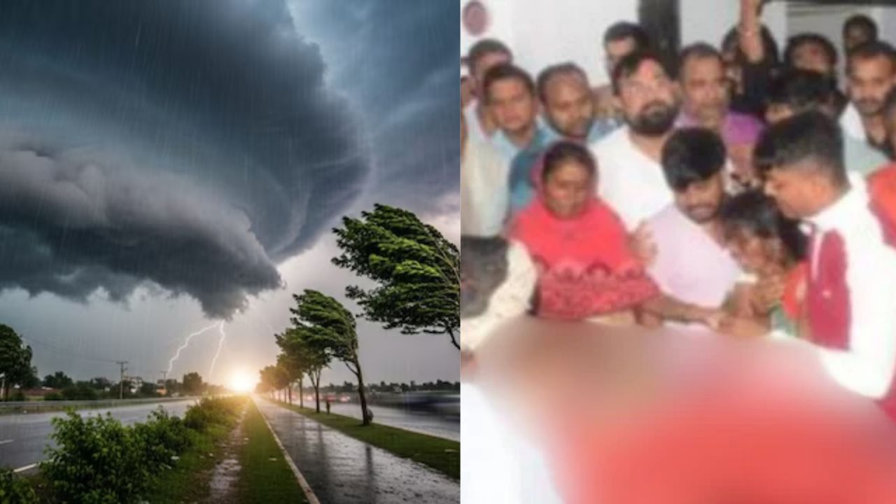 गोरखपुर में मौसम ने ढाया कहर, झोपड़ी पर पेड़ गिरने से तीन की मौत, एक गंभीर