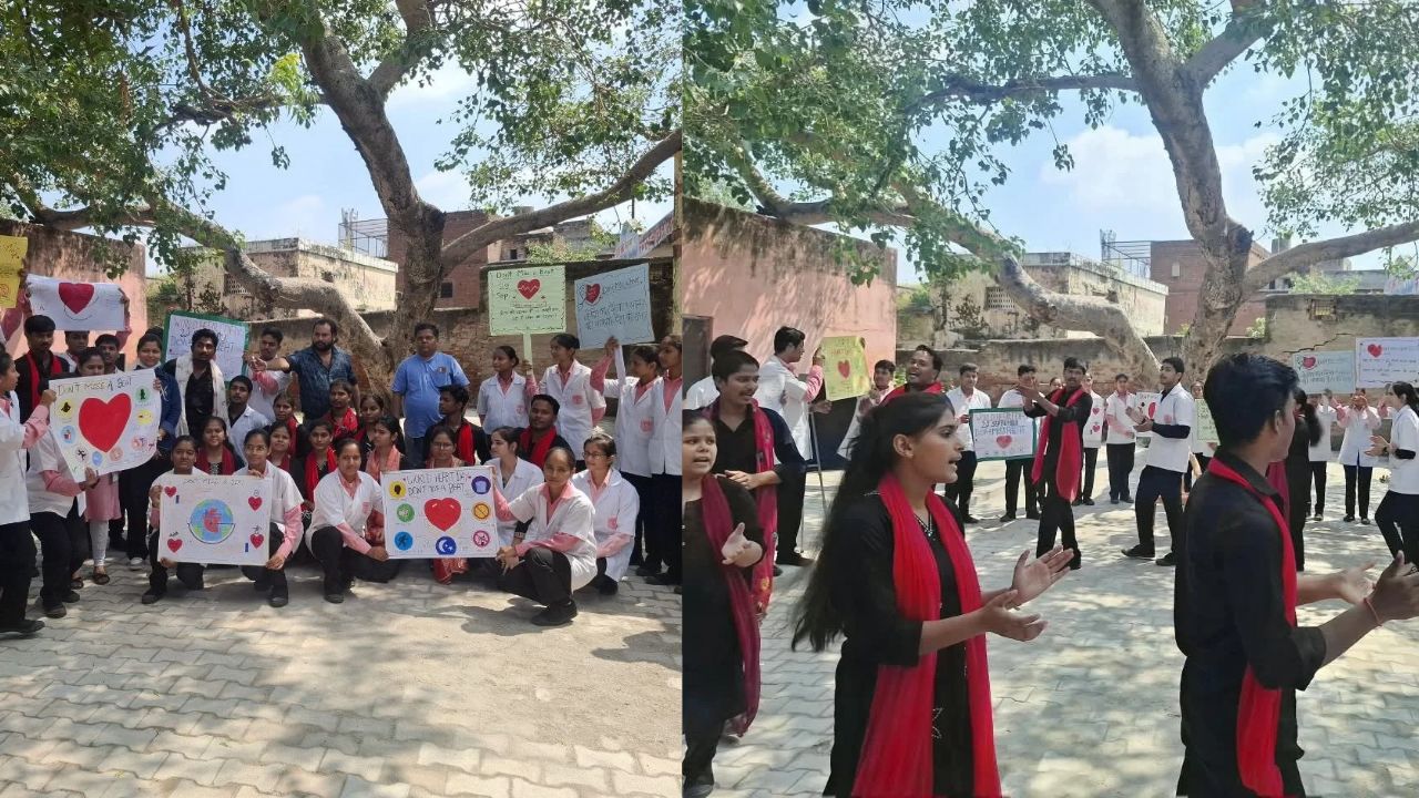 सासनी CHC में गूंजा हार्ट अटैक से बचाव का संदेश, पैरामेडिकल छात्रों ने किया CPR का लाइव प्रदर्शन
