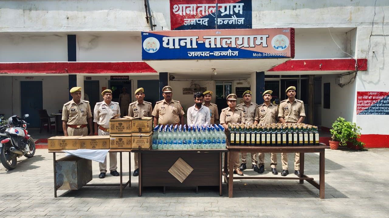 हरियाणा से बिहार तक शराब तस्करी का कनेक्शन, कन्नौज में पुलिस की कार्रवाई से खुला राज