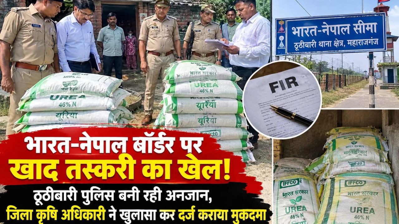सीमा पर खाद तस्करी रोकने में ठूठीबारी पुलिस नाकाम! जिला कृषि अधिकारी ने तस्करी की आशंका में दर्ज कराया मुकदमा