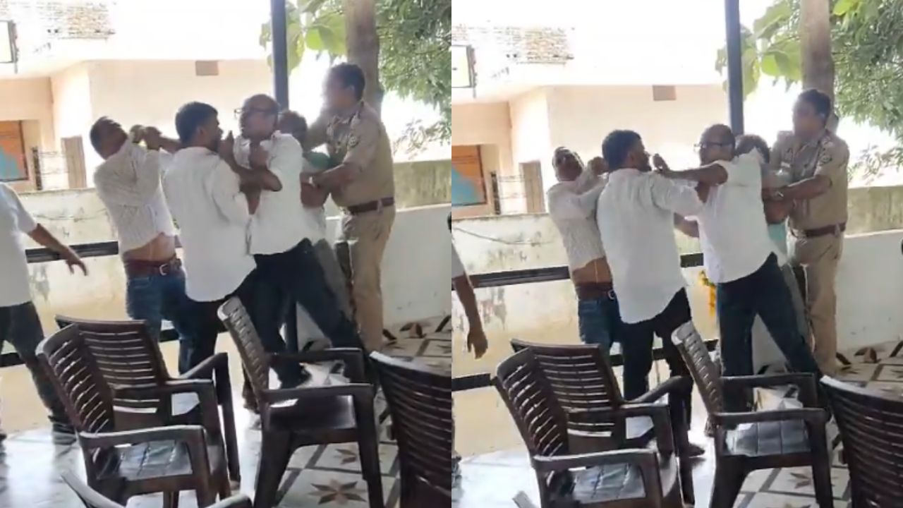 Maharajganj: पुलिस के सामने ही भिड़ गए दोनों पक्ष, कोल्हुई थाने में जमीन विवाद ने पकड़ा तूल