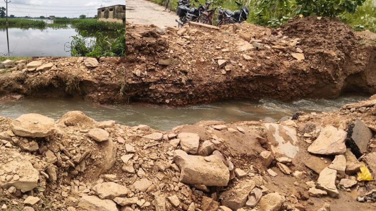 Mirzapur News: एक साईफन टूटने से कैसे बदल गई गांवों की तस्वीर? पानी में डूबी फसल, अब प्रशासन से उम्मीद