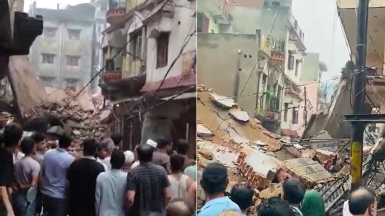 यूपी में चमत्कार: बहुमंजिला इमारत गिरी, उखड़े कई विद्युत पोल, क्षेत्र में भीषण आग संग फैला हैवी करंट; बचे सभी लोग