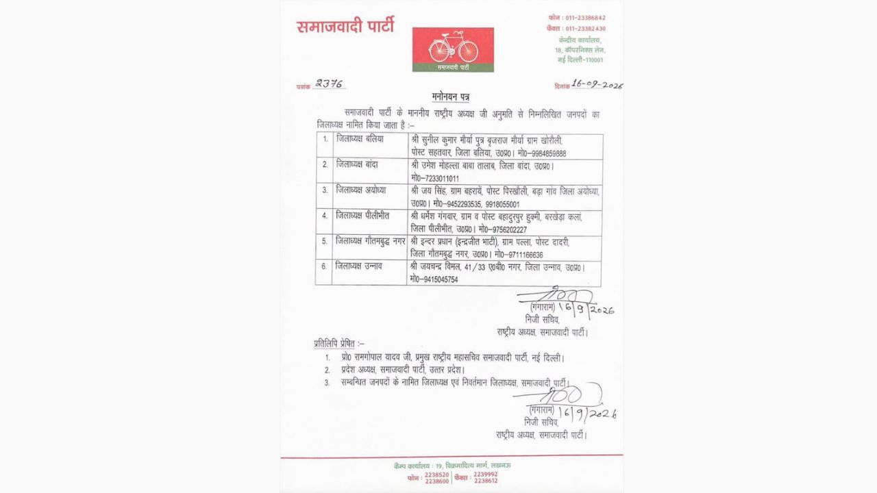 SP District President List