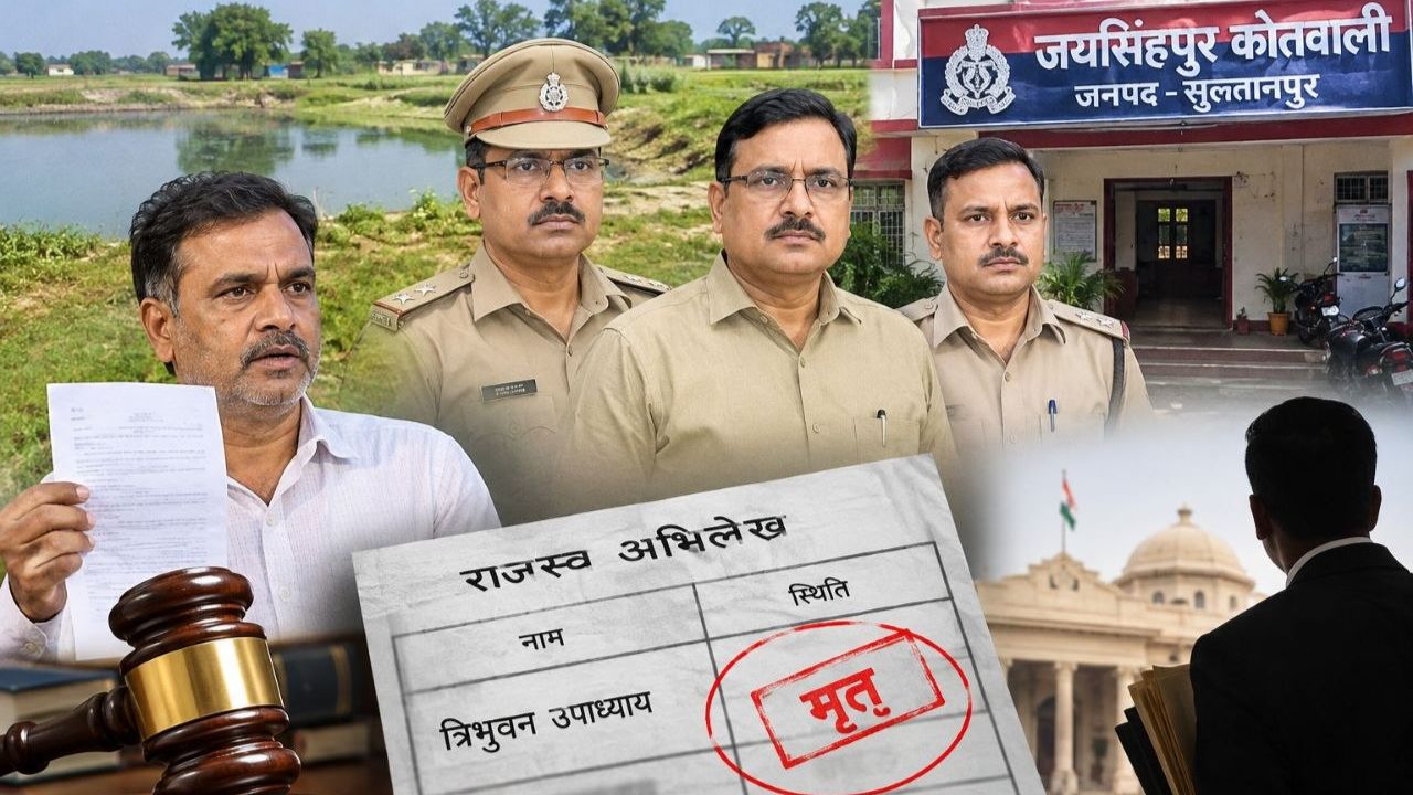 मेरा बाप मरा नहीं, जिंदा है! सुल्तानपुर में तालाब बचाने की मिली ऐसी सजा, अफसरों ने जिंदा बाप को कर दिया मृत घोषित