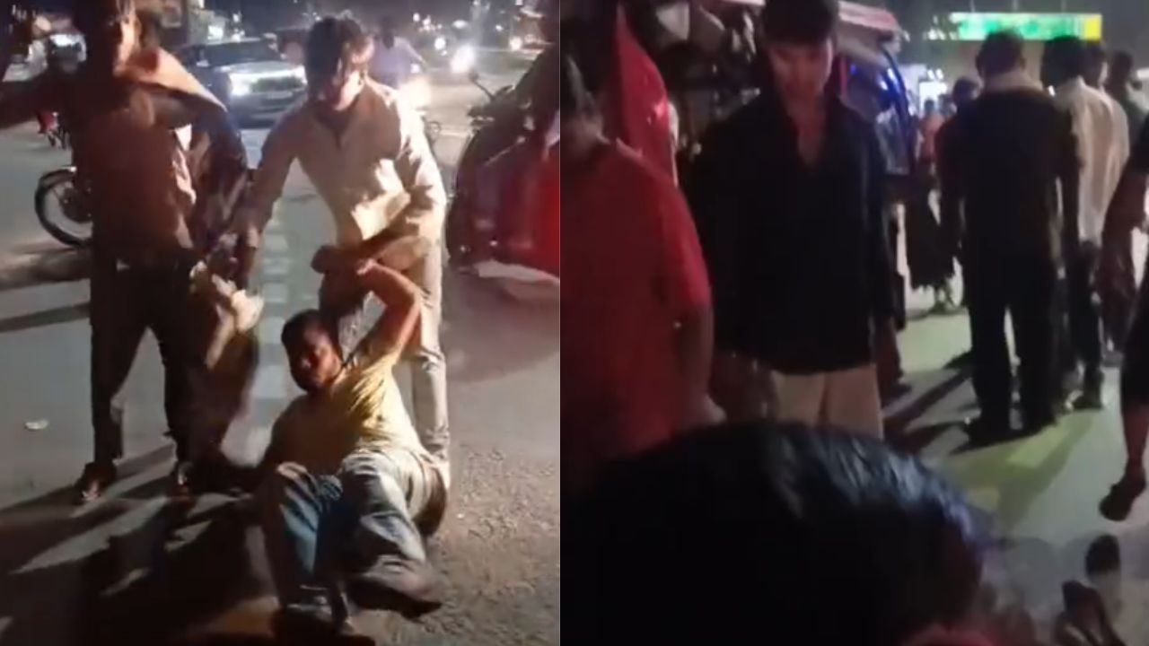 सुलतानपुर में ई-रिक्शा चालक की दबंगई, सरेराह युवक की बेल्ट से पिटाई