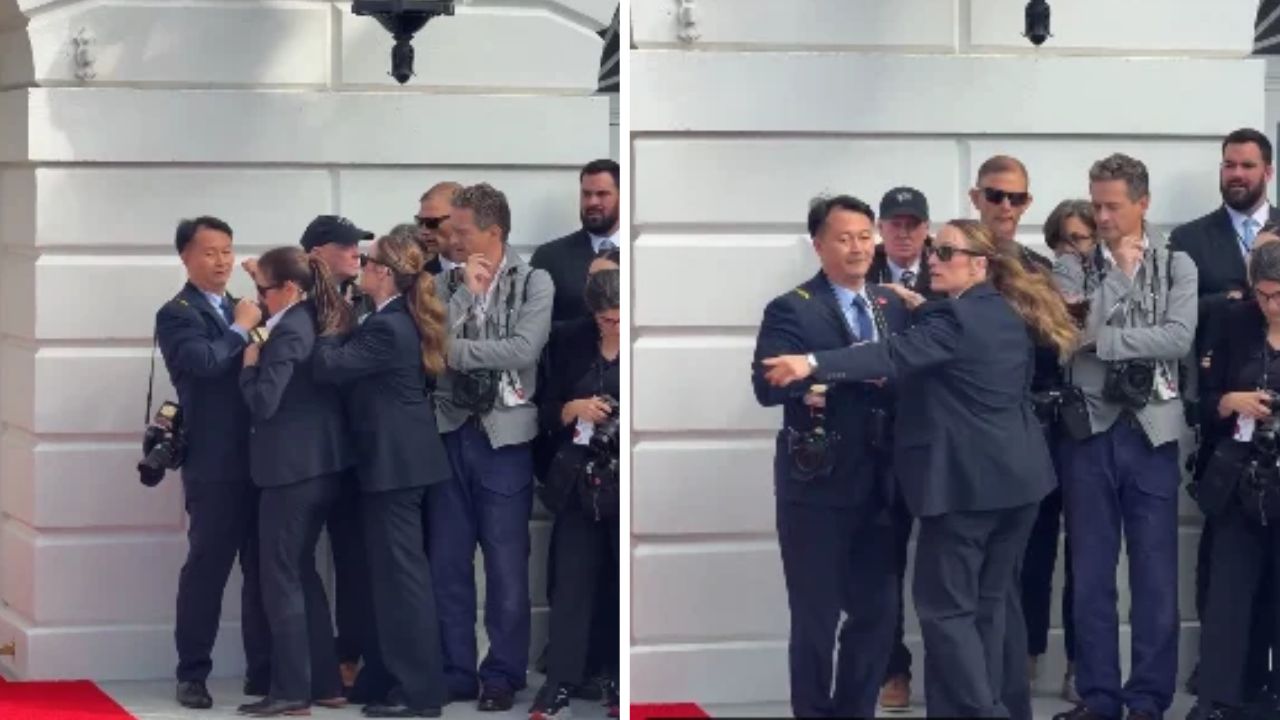 अंदर हो रही थी महाशक्तियों की बैठक, और बाहर White House के लाॅन पर क्यों भिड़ गए अमेरिकी गार्ड्स और चीनी पत्रकार