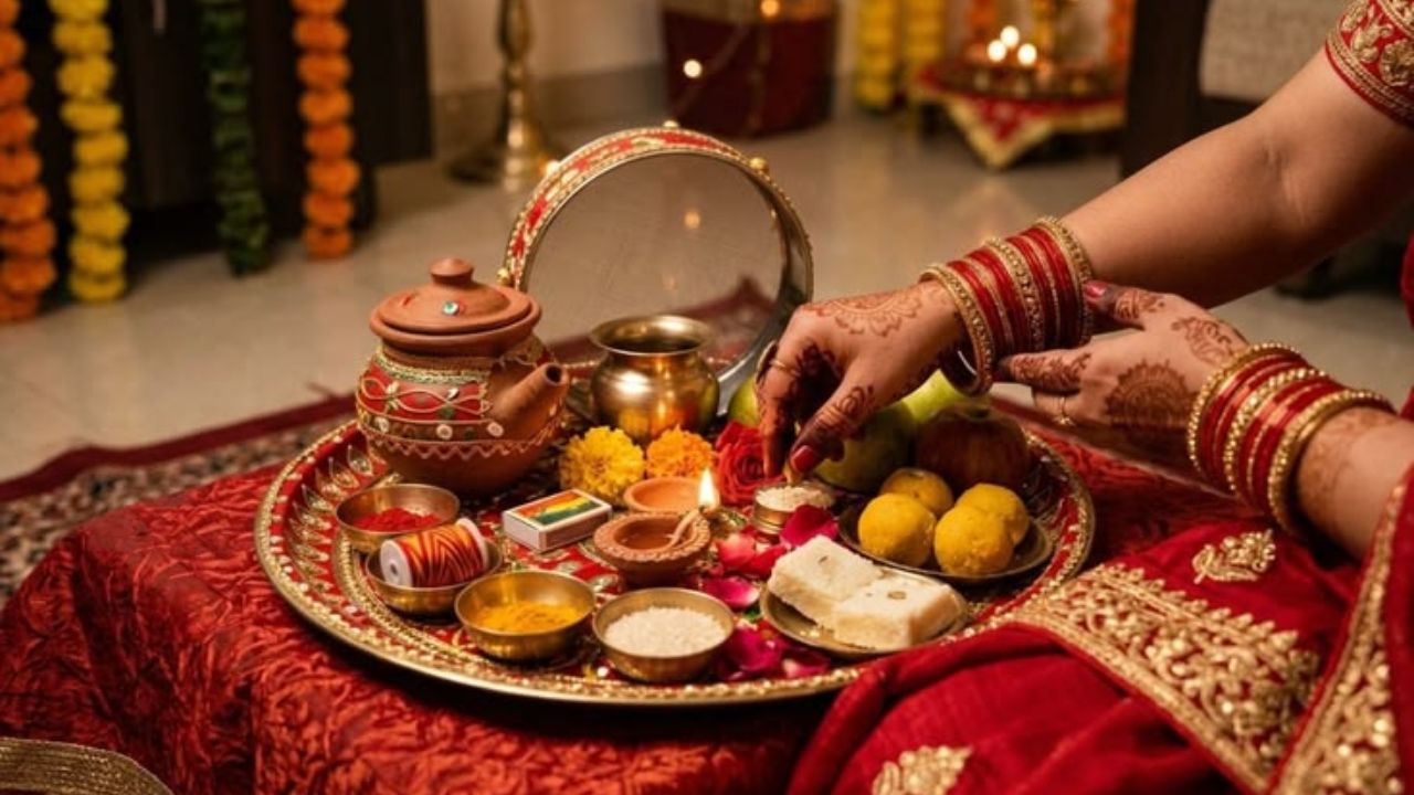 करवा चौथ का त्योहार पति-पत्नी के रिश्ते में प्यार, विश्वास और अपनापन बढ़ाने का खास अवसर माना जाता है। इस दिन पत्नियां अपने पति की लंबी उम्र और सुखी वैवाहिक जीवन की कामना करते हुए व्रत रखती हैं। ऐसे में पति भी अपनी पत्नी को कोई प्यारा-सा गिफ्ट देकर इस दिन को यादगार बना सकते हैं। अगर आपका बजट कम है, तो महंगे तोहफों की जगह इन विकल्पों पर विचार करें। (Img- Pinterest)