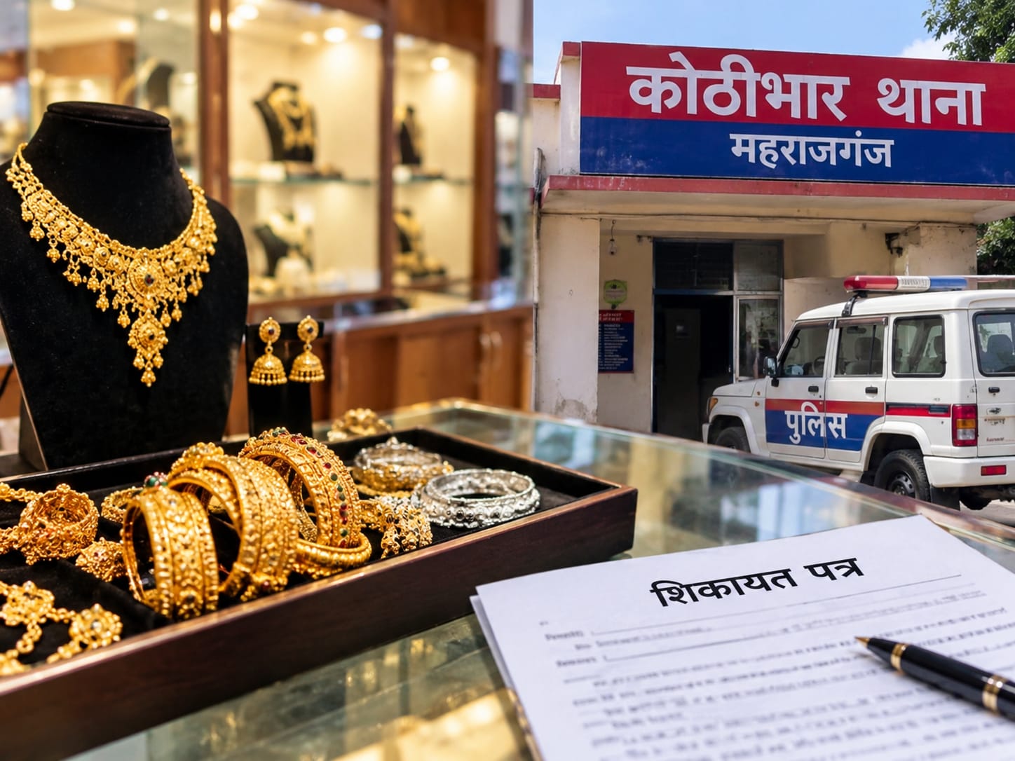 महराजगंज में ज्वेलर्स कारोबार का बड़ा खेल! पत्नी-ससुर समेत तीन पर मुकदमा, धमकी के आरोप से मचा हड़कंप