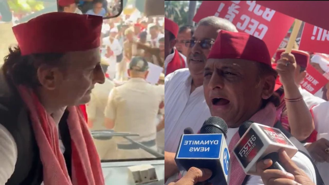 INDIA Bloc Protest: सपा अध्यक्ष अखिलेश यादव को पुलिस ने हिरासत में लिया, सपा प्रमुख बोले- चुनाव आयोग निष्पक्षता खो चुका है