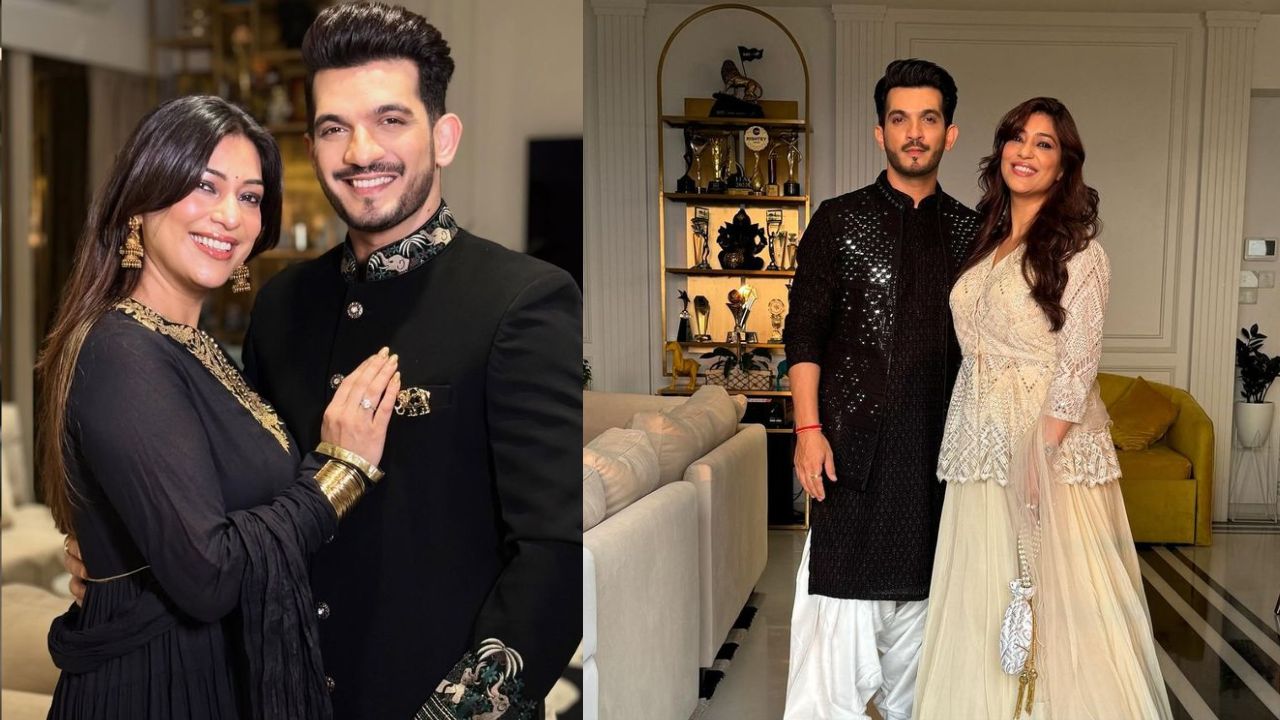 Arjun Bijlani with his wife (1)