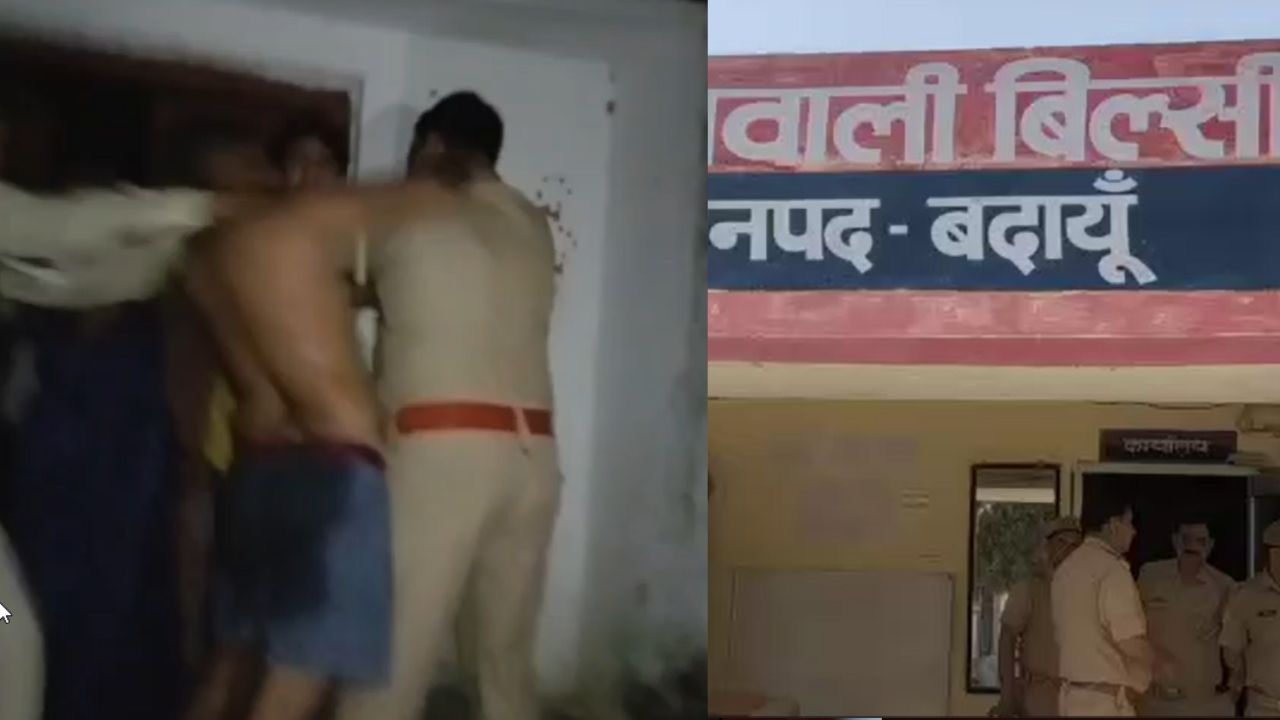 Badaun: दुकानदार से झगड़ा पड़ा भारी, पुलिस पहुंची तो जवान से ही भिड़ गया युवक; VIDEO वायरल