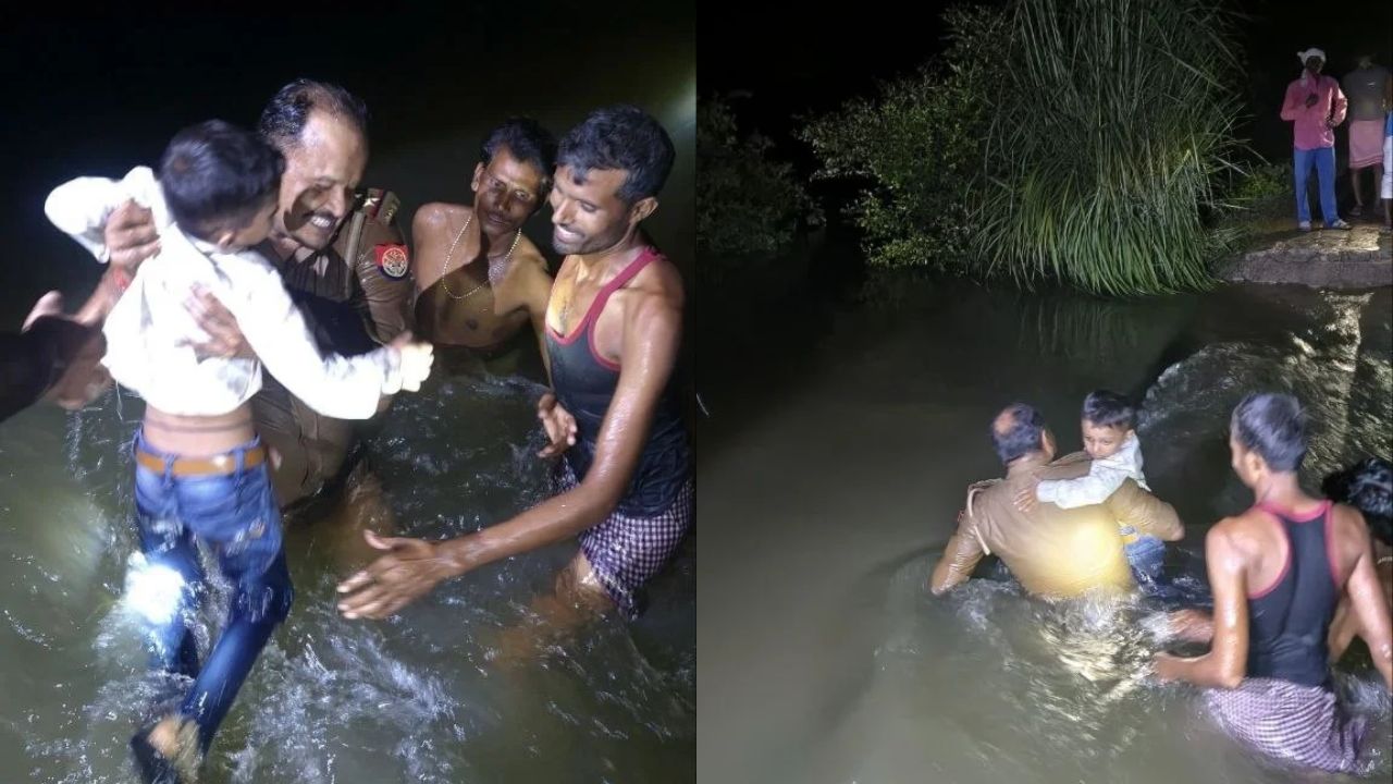 Fatehpur News: वर्दी का फर्ज और इंसानियत की मिसाल, डूबते ग्रामीणों को बचाने के लिए जान पर खेले औंग थाना प्रभारी