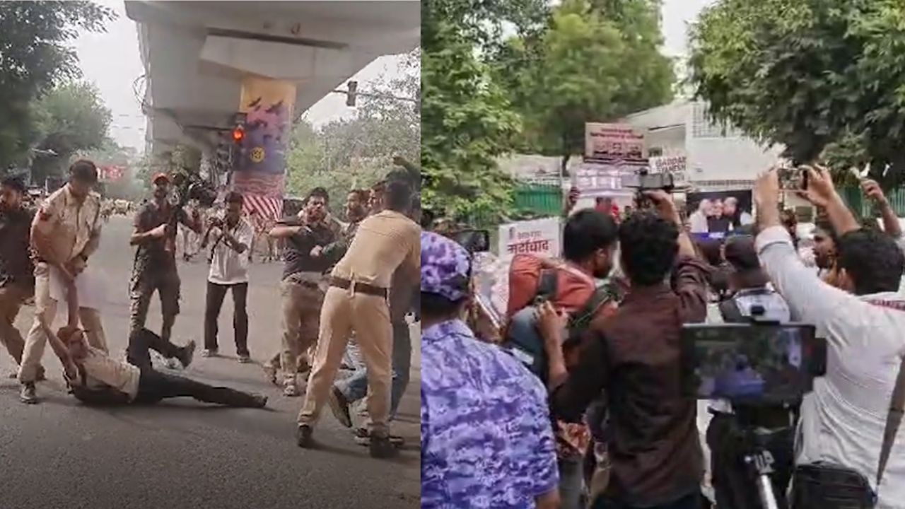 CJP Protest: दिल्ली में कई जगहों पर प्रदर्शन, आरके आश्रम से लेकर PCI के बाहर तक बवाल; नेहा बोरा समेत कई हिरासत में