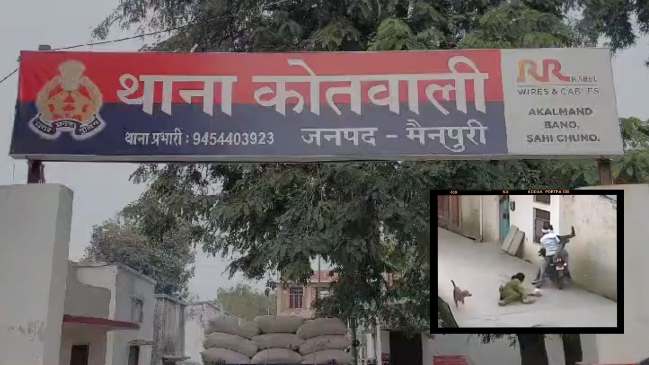 Mainpuri News: दिनदहाड़े महिला के गले से सोने की चेन झपटी, CCTV में कैद हुई वारदात; बाइक सवार फरार