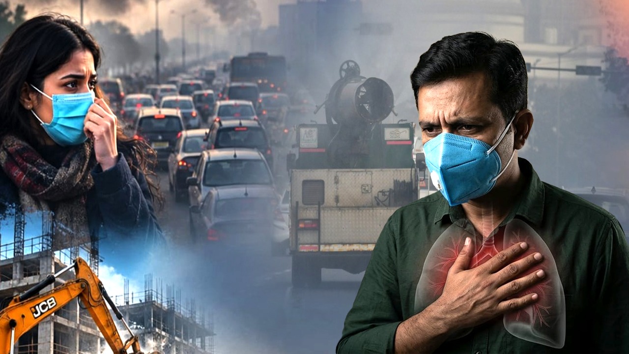 Delhi Air Pollution: दिल्ली की जहरीली हवा बढ़ा सकती है अस्थमा का खतरा, जानें बचाव के जरूरी उपाय