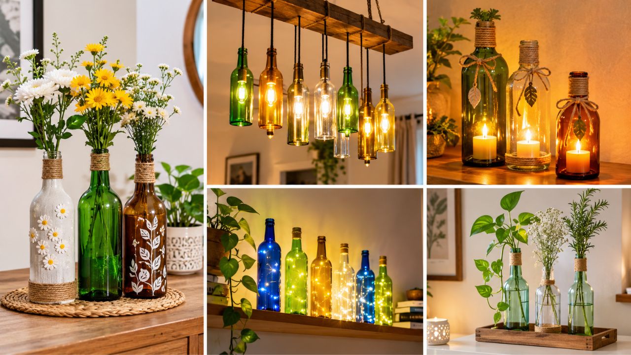 Diwali Decoration Ideas: बिना महंगे शोपीस खरीदे घर को बनाएं खूबसूरत, पुरानी बोतलों से करें ये शानदार सजावट