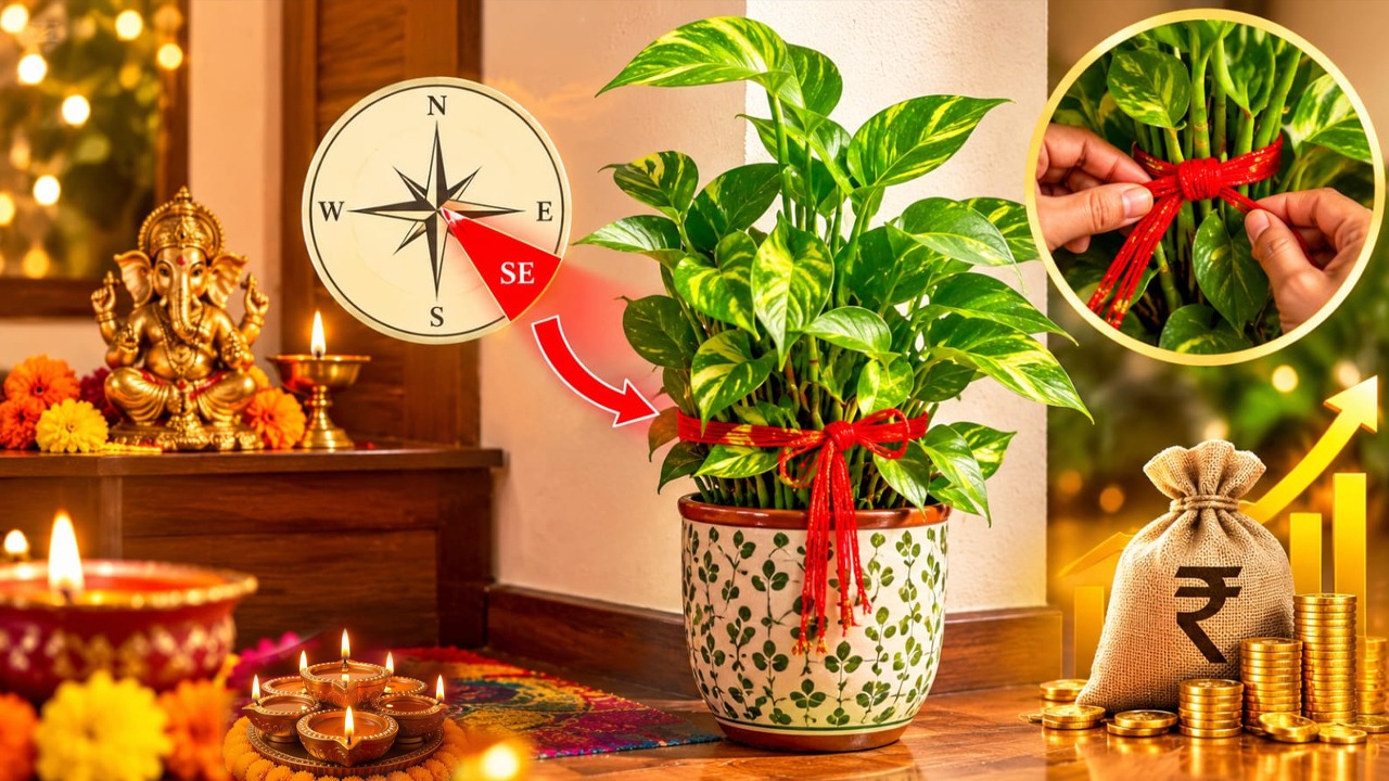 Diwali Vastu: दीवाली से पहले घर की इस खास दिशा में रख दें मनी प्लांट, रातों-रात बदल जाएगी आपकी सोई हुई तकदीर
