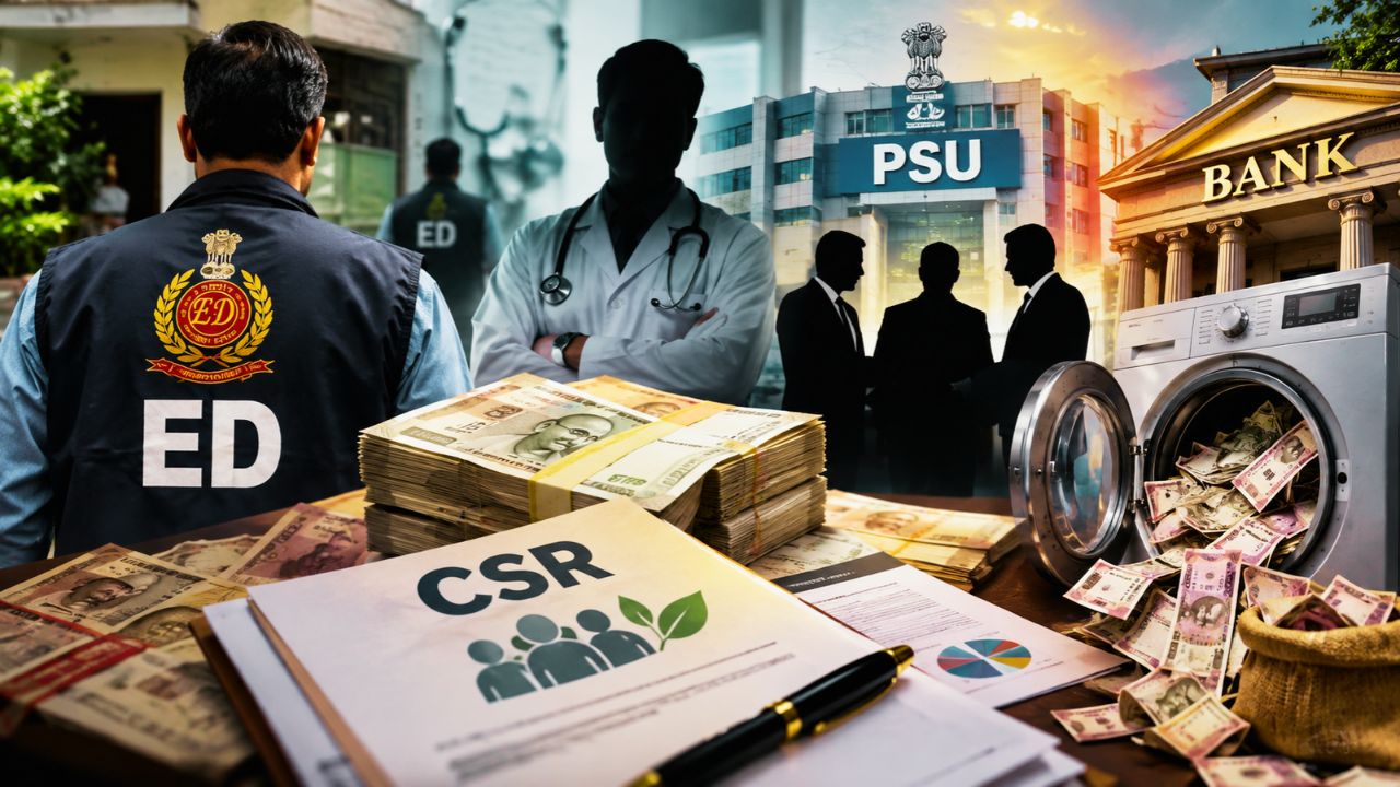 200 करोड़ का CSR घोटाला: ईडी ने किया PSU और बैंकों की मिलीभगत से चल रहे मनी लॉन्ड्रिंग रैकेट का पर्दाफाश