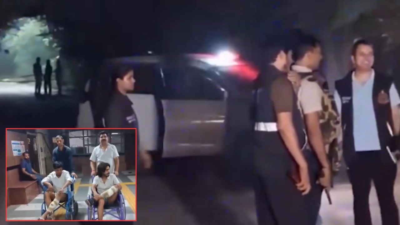 दिल्ली के उस्मानपुर में पुलिस और बदमाशों के बीच भीषण मुठभेड़, 26 राउंड फायरिंग में दो घायल