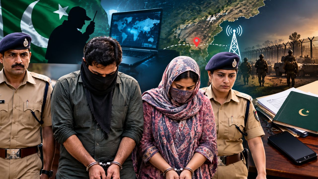 फिरोजपुर में ISI के लिए जासूसी के आरोप में पति-पत्नी गिरफ्तार, सेना की संवेदनशील जानकारी भेजने का आरोप