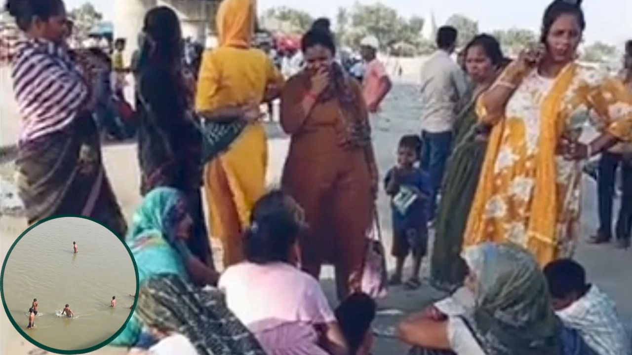 बच्चों को गंगा में नहलाते समय डूबा पिता, तलाश जारी! फर्रुखाबाद में भागवत कथा समापन के बाद कोहराम