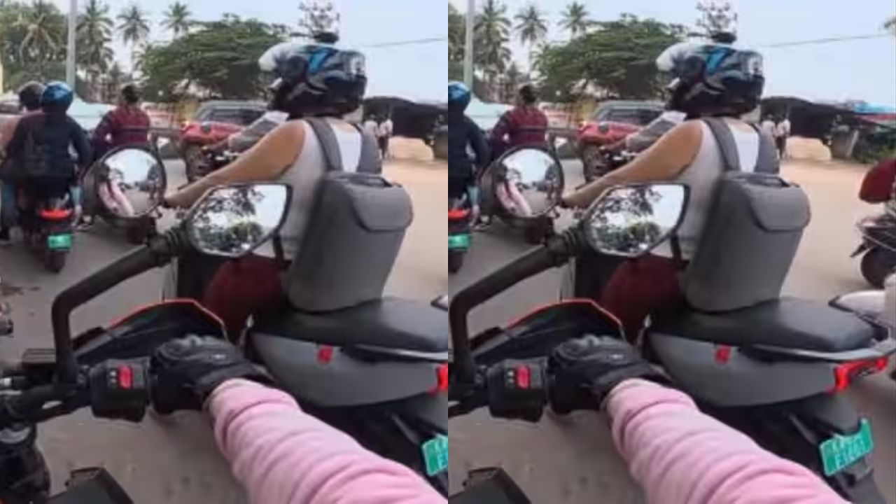छेड़छाड़ और स्टॉकिंग से बचने का मास्टरप्लान: स्कूटी सवार युवती ने सुरक्षा के लिए निकाला गजब का जुगाड़, Video Viral