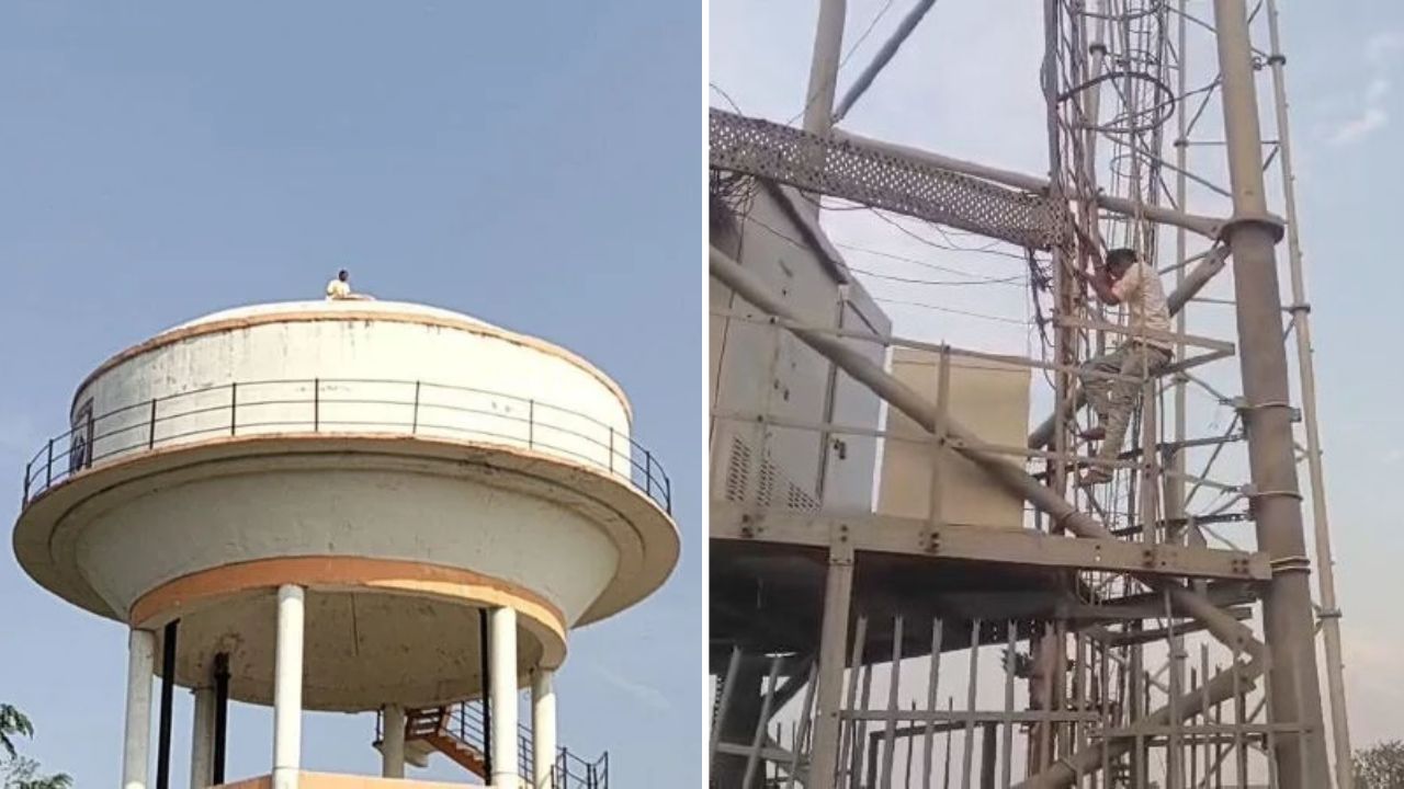 एक चढ़ा टंकी पर, दूसरा टावर पर: कासगंज में रास्ते के विवाद में 6 घंटे चला सांसे थमा देने वाला हाईवोल्टेज ड्रामा