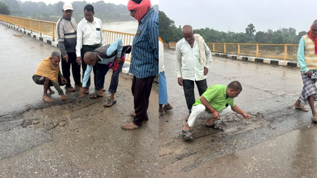 Deoria News: पिडरा घाट पुल पर फिर मंडराया खतरा! एप्रोच मार्ग धंसने से बड़े हादसे की आशंका