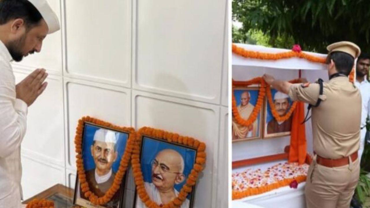 गांधी-शास्त्री जयंती पर महराजगंज पुलिस का अलग अंदाज, एसपी ने दिलाई शपथ और इन पुलिसकर्मियों को किया सम्मानित