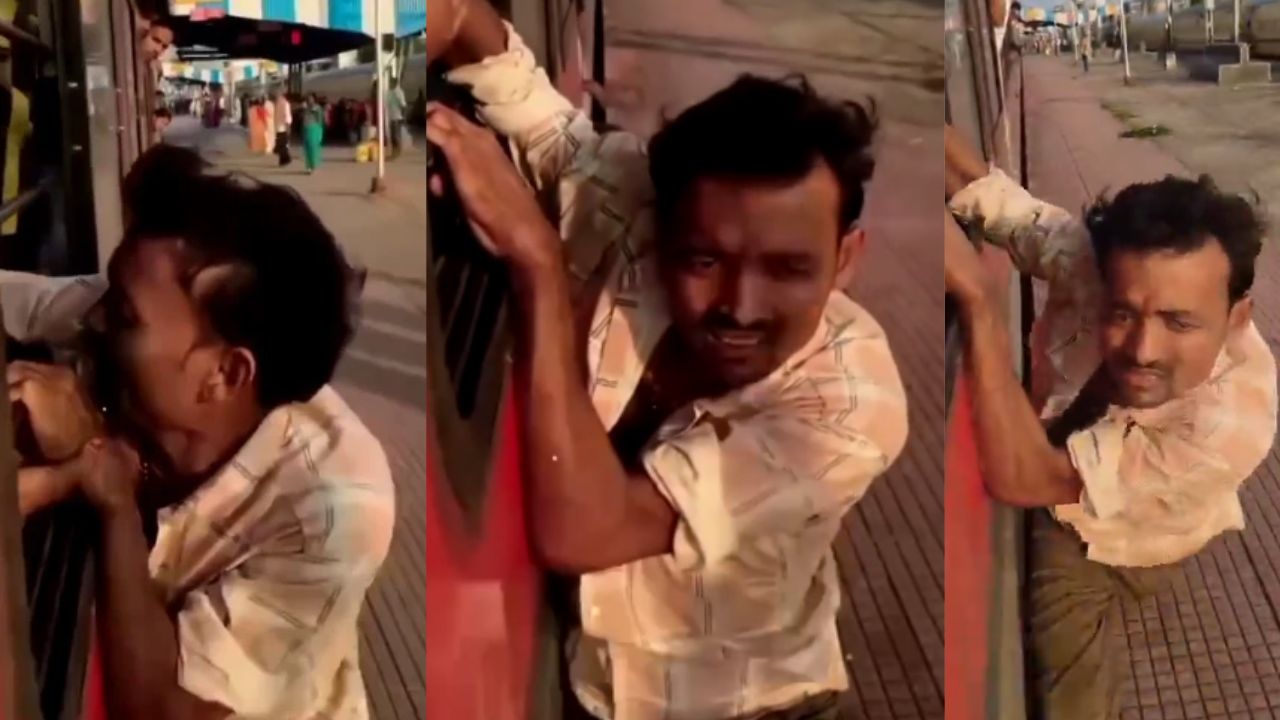 झपटने चला था मोबाइल, खुद खिड़की पर टंग गया! भागलपुर का हैरान करने वाला वीडियो सोशल मीडिया पर वायरल