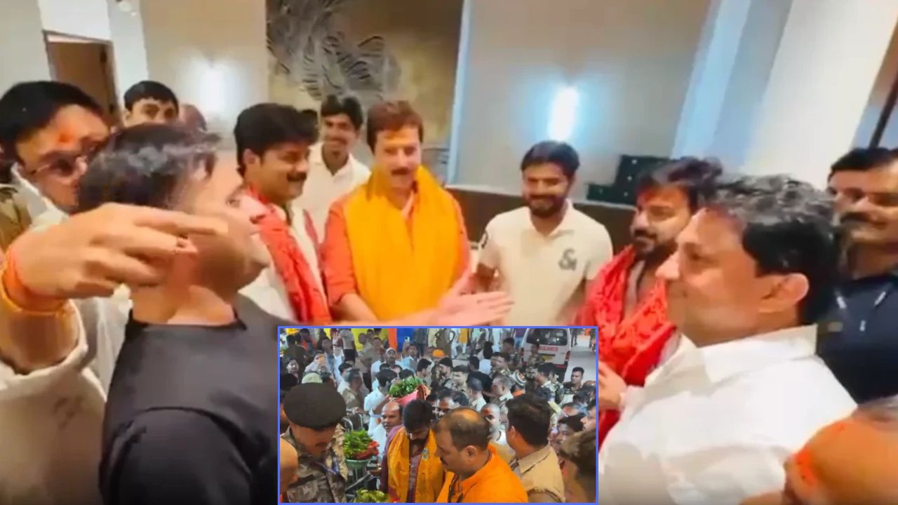 शारदीय नवरात्र पर विंध्याचल पहुंचे पवन सिंह और पूर्व सांसद धनंजय सिंह, राजनीतिक सरगर्मी तेज