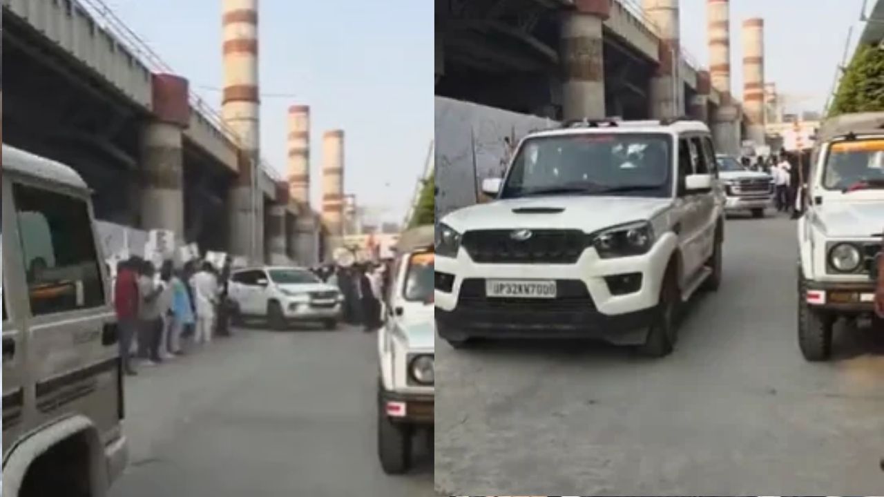 सुलतानपुर जाते समय राहुल गांधी के काफिले की गाड़ियां टकराईं, कई कार्यकर्ता घायल