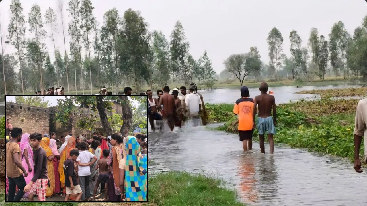 सीतापुर में बाढ़ का पानी बना काल, खेत देखने गए तीन लोग तेज बहाव में डूबे; एक का शव बरामद, दो की तलाश
